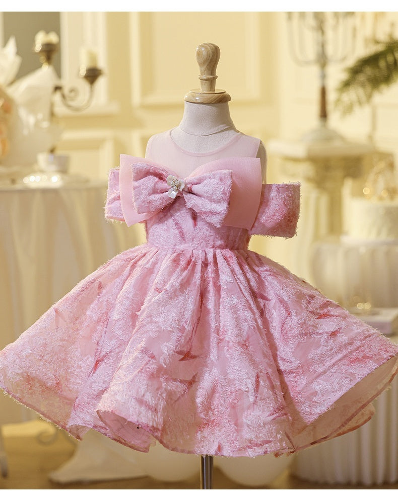 All-match Off-shoulder Girls' Bowknot Pettiskirt