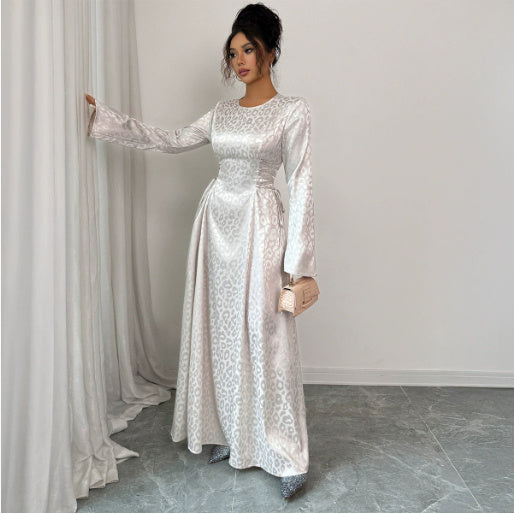 Women's Long-sleeved Deep V Dress Autumn And Winter Elegant