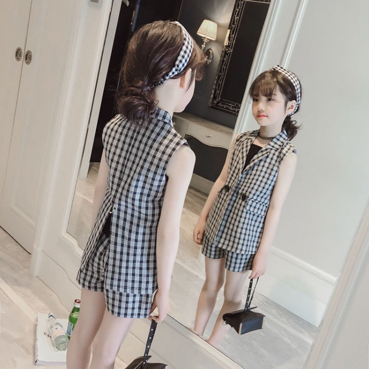 CUHK Kids Summer Korean Style Fashionable Three-Piece Set