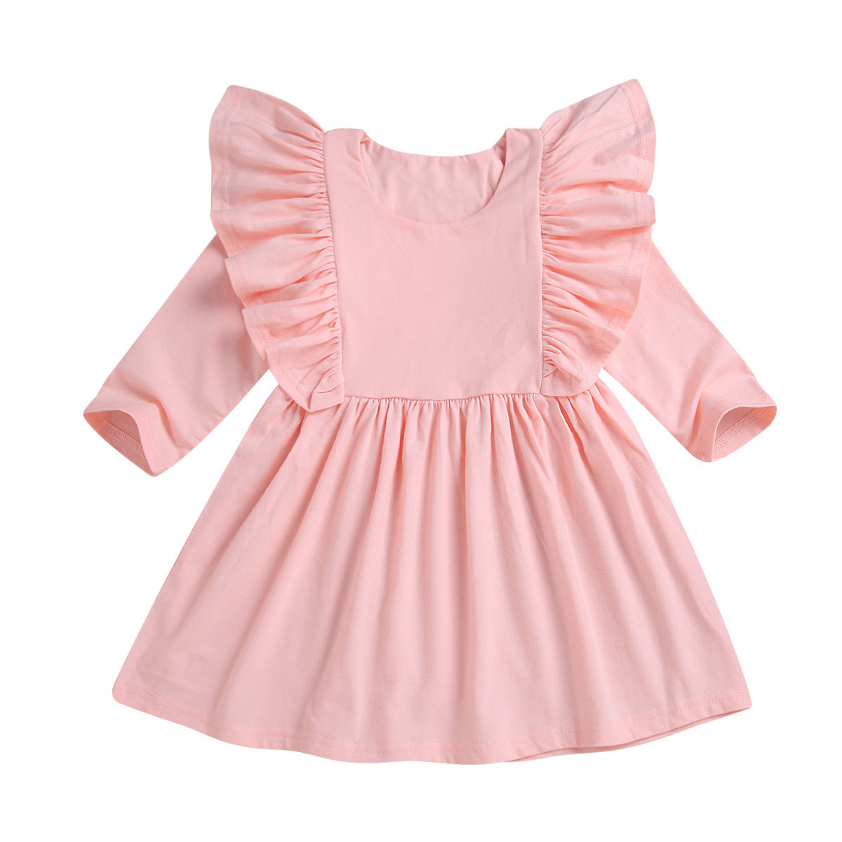 Girls lace long sleeve dress princess dress