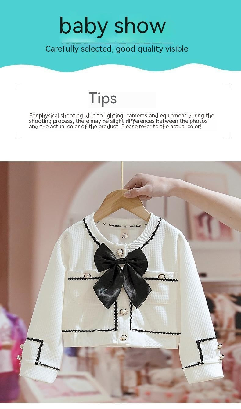 New Medium And Large Children's Korean Trendy Coat Top Children's Two-piece Suit