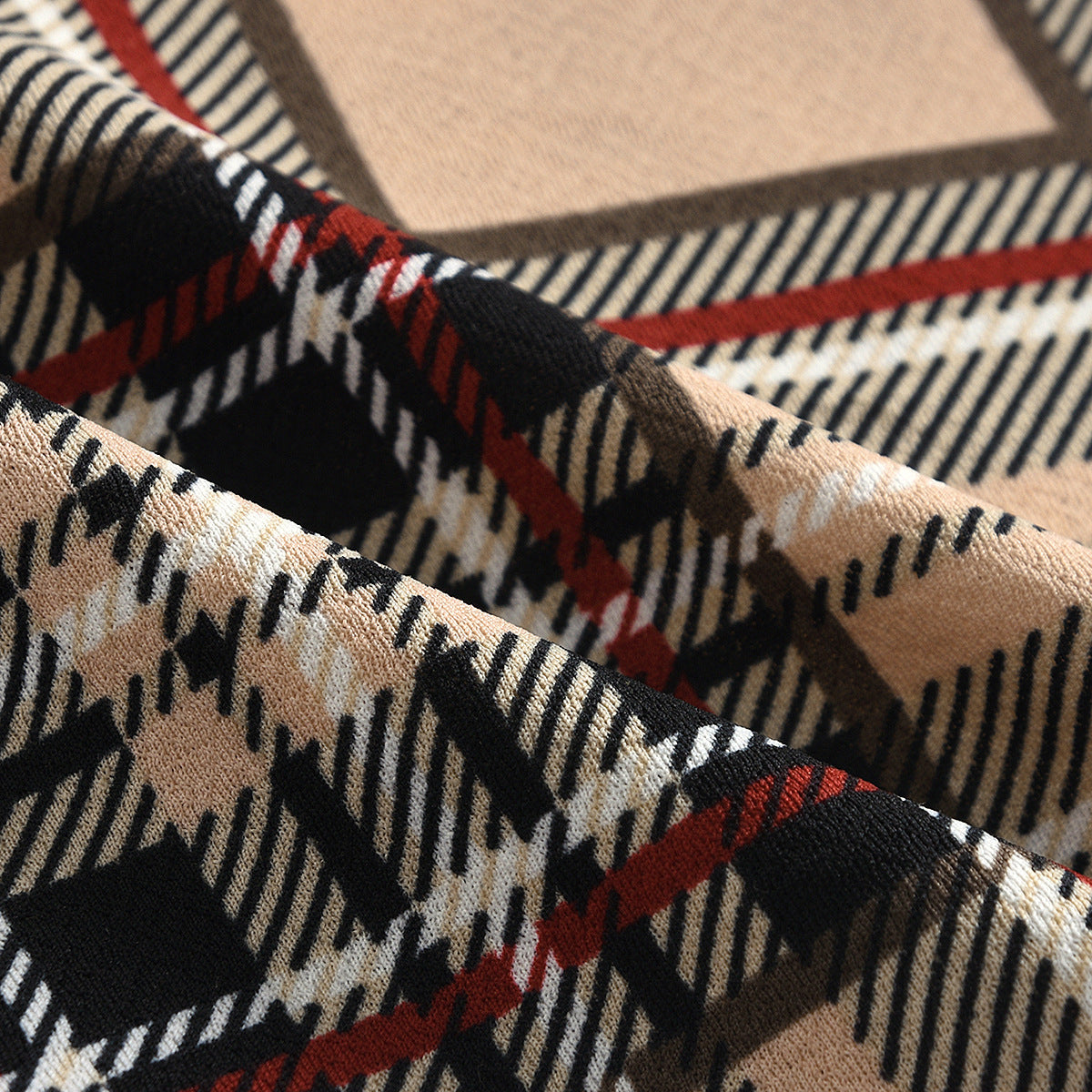 Girls Fashion Sleeveless Plaid Round Neck Dress