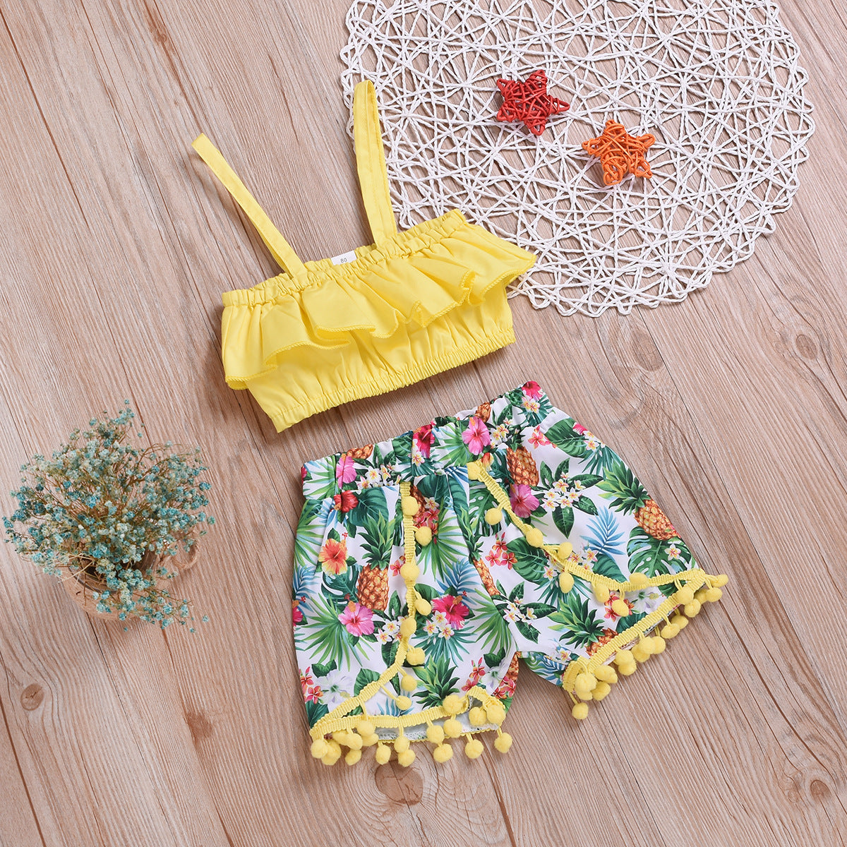 Children's suspender dress suit