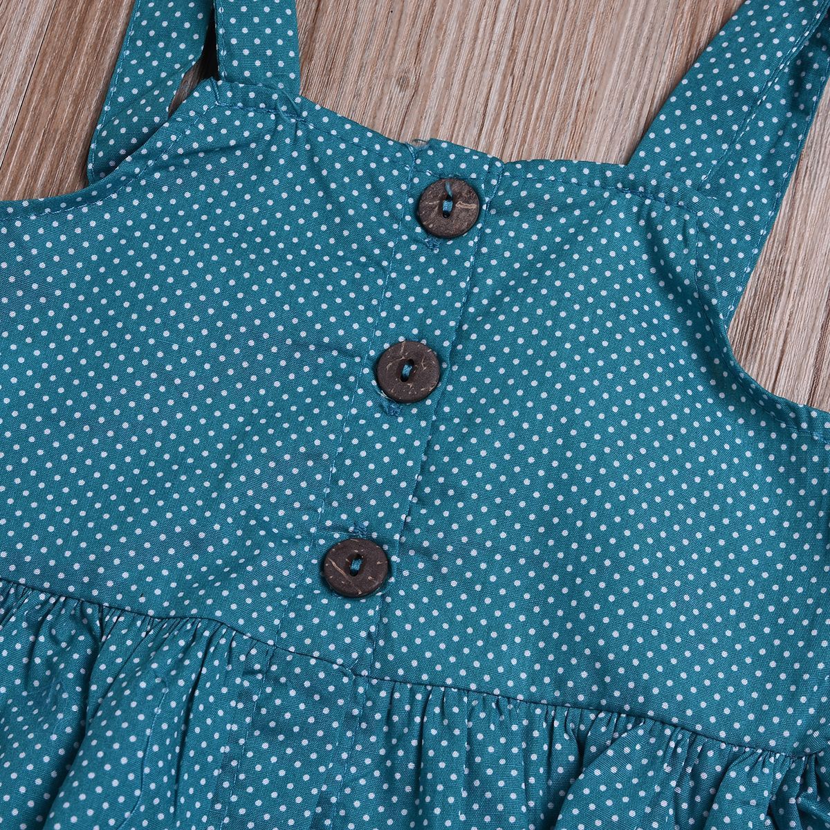 Two Piece Dress With Drawstring Top and Irregular Print