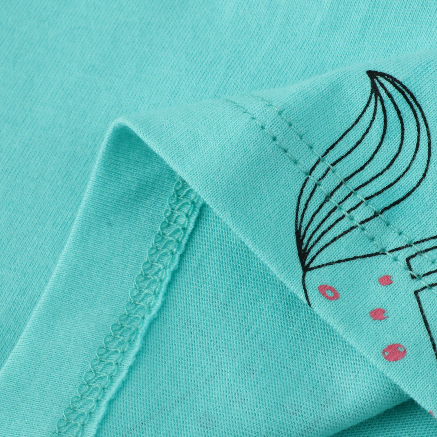 Girls' Western Style Short Sleeve Dress