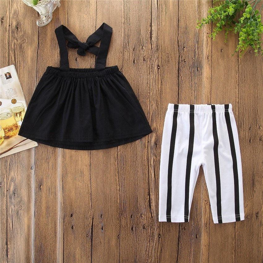 Girl cute one-shoulder skirt suit