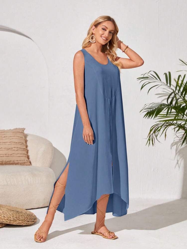 Women's Casual Loose Sleeveless Dress