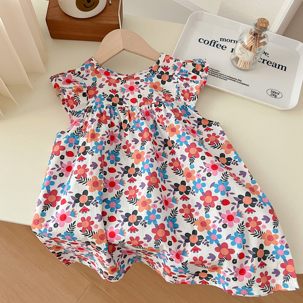 Girls Fashion Sleeveless Breathable Dress