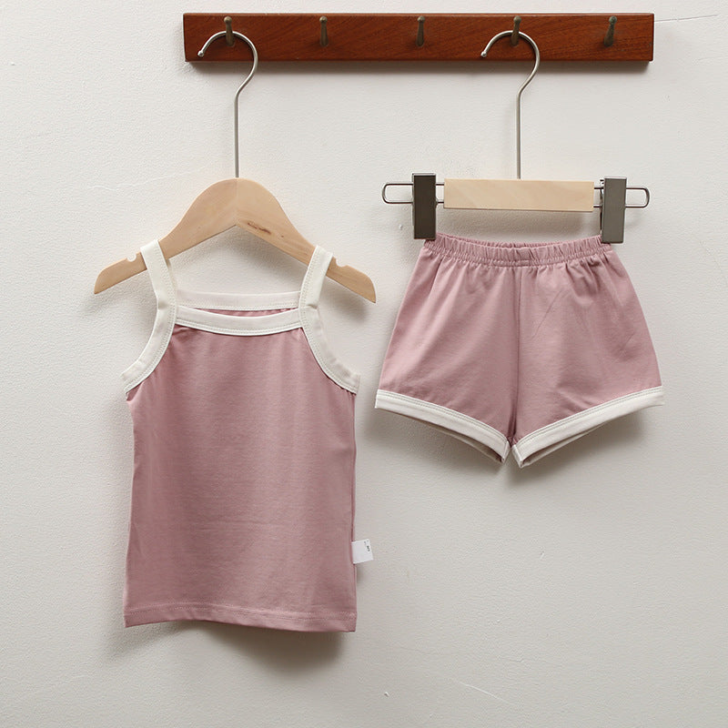 Baby Loungewear Summer Casual Sling Suit