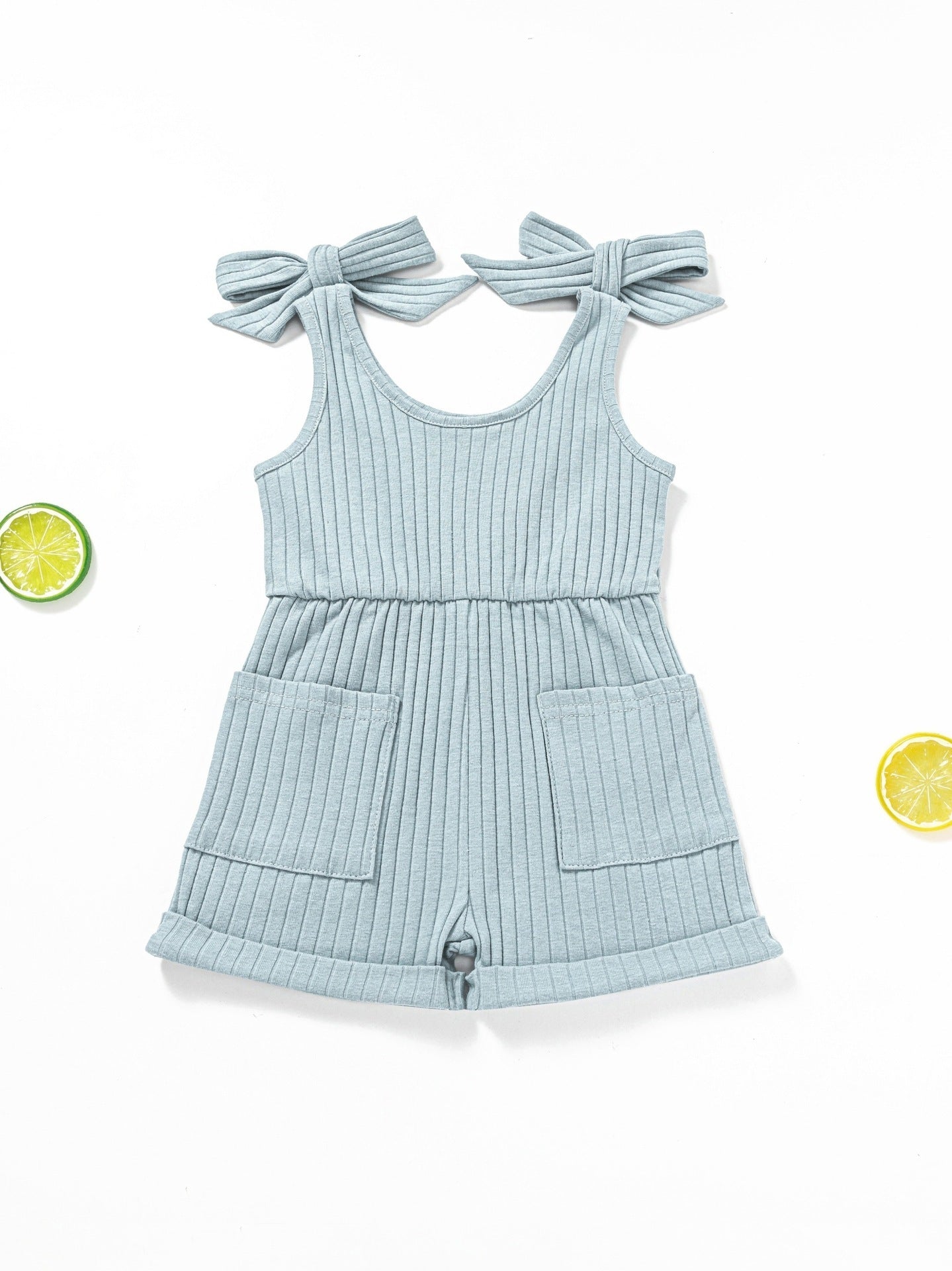 Baby Double-shoulder Strap One-piece Shorts 0-4 Years Old Male And Female Baby