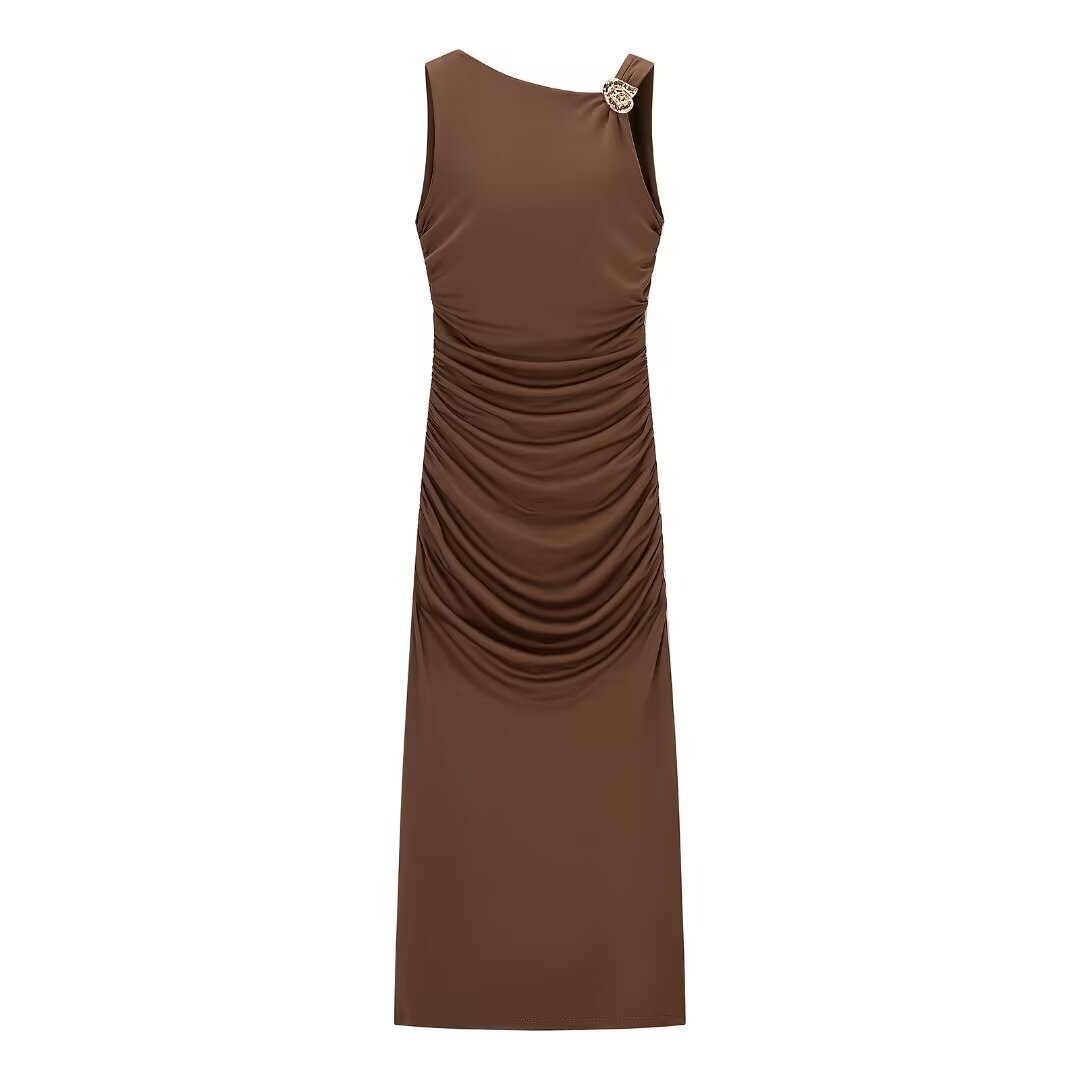 Women's Sleeveless Backless Shell Dress