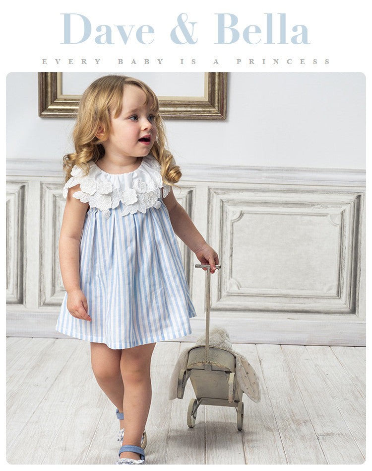 Striped skirt princess dress