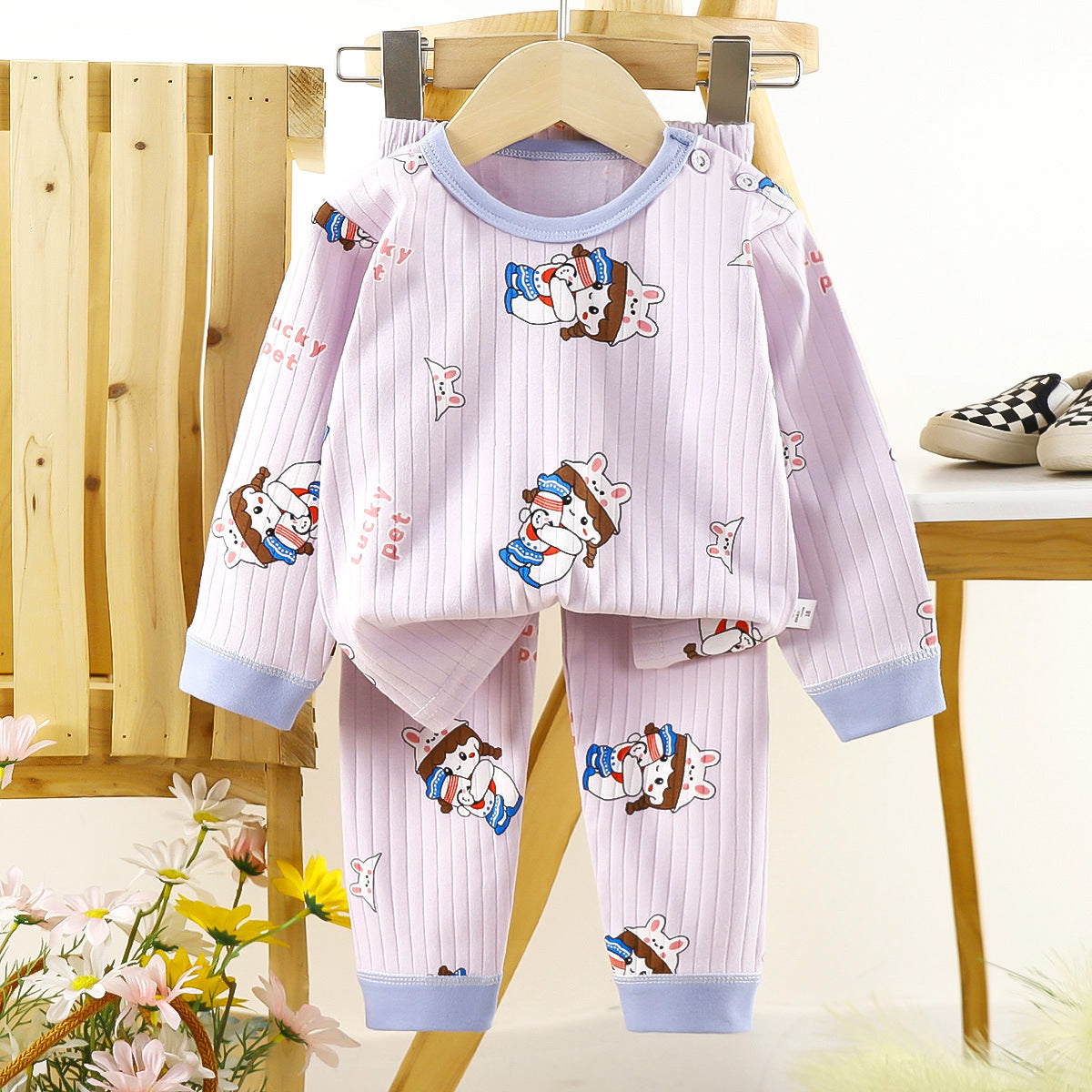 Home Wear Children's Underwear Pure Cotton Suit