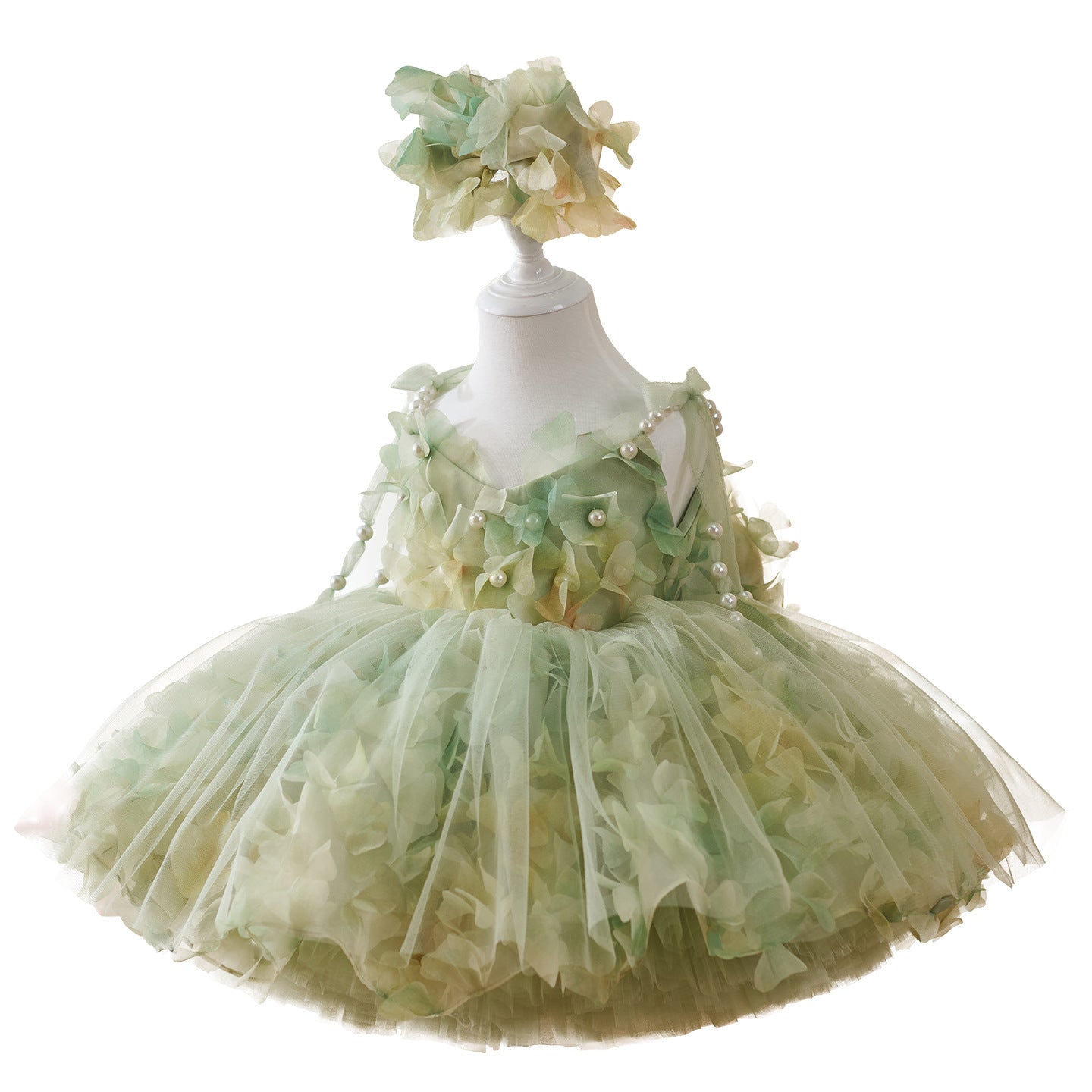 Girls' FARCENT Dress French Entry Lux Pearl Princess Dress