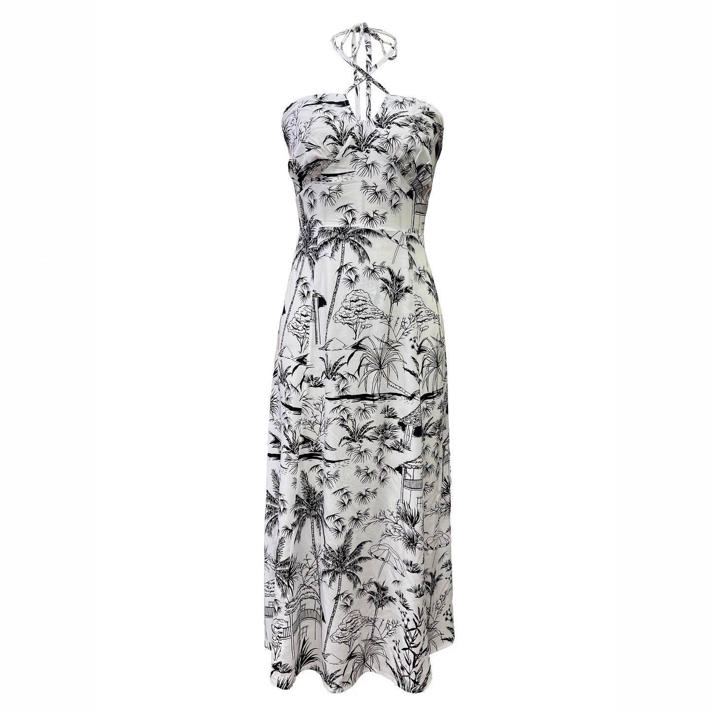 Ladies' Fashion Floral Spaghetti Strap Dress