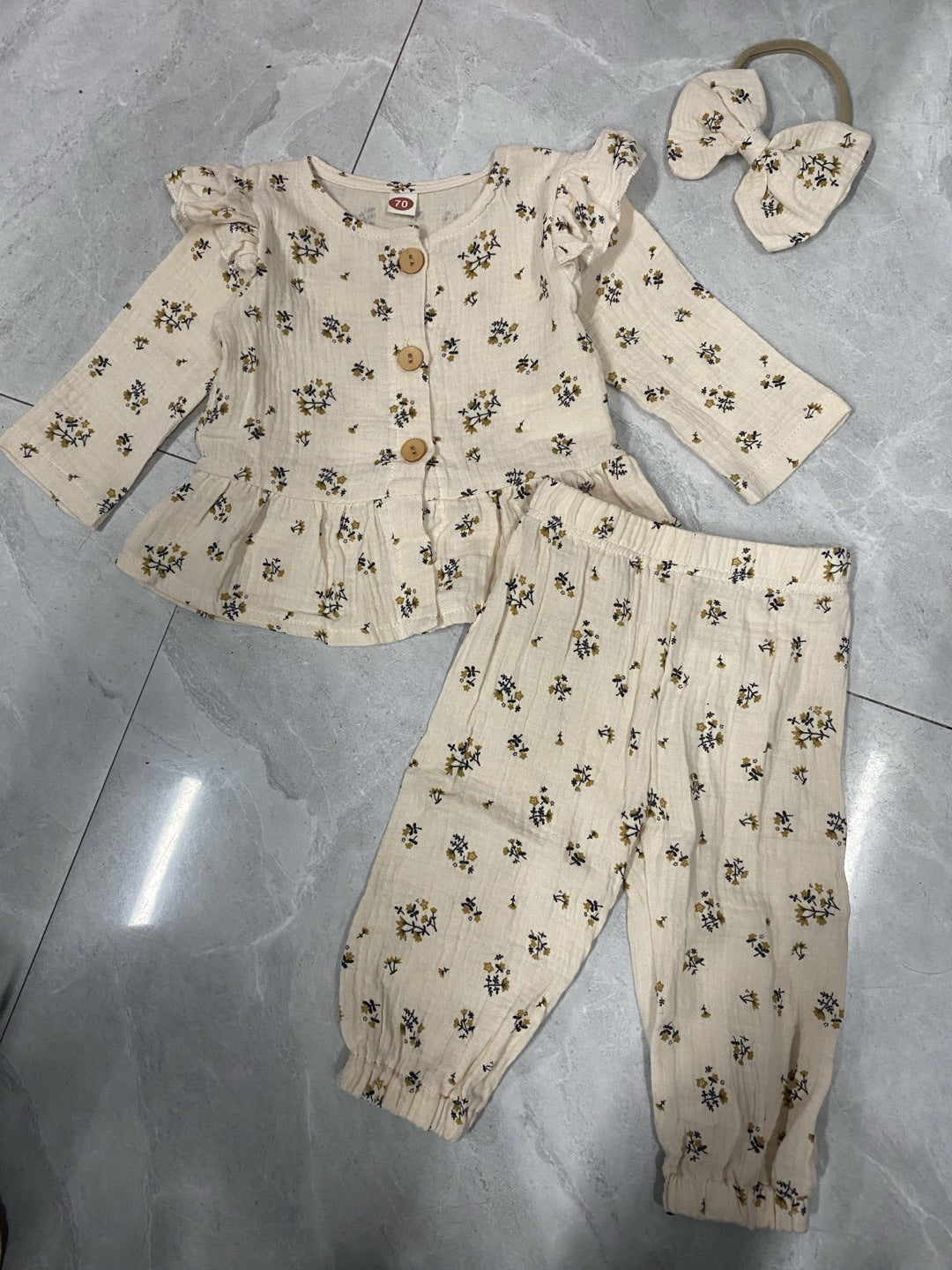 High Cotton Double-layer Cotton Long-sleeve Suit Home Wear