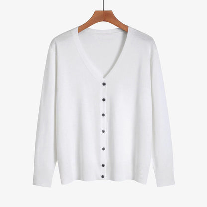 Autumn And Winter New V-neck Knitwear Long-sleeved Cardigan