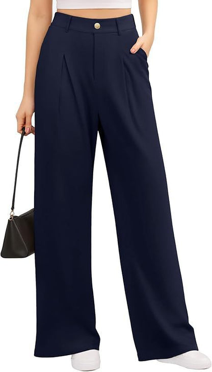 Women's Wide-leg Pants High Waist Stretch