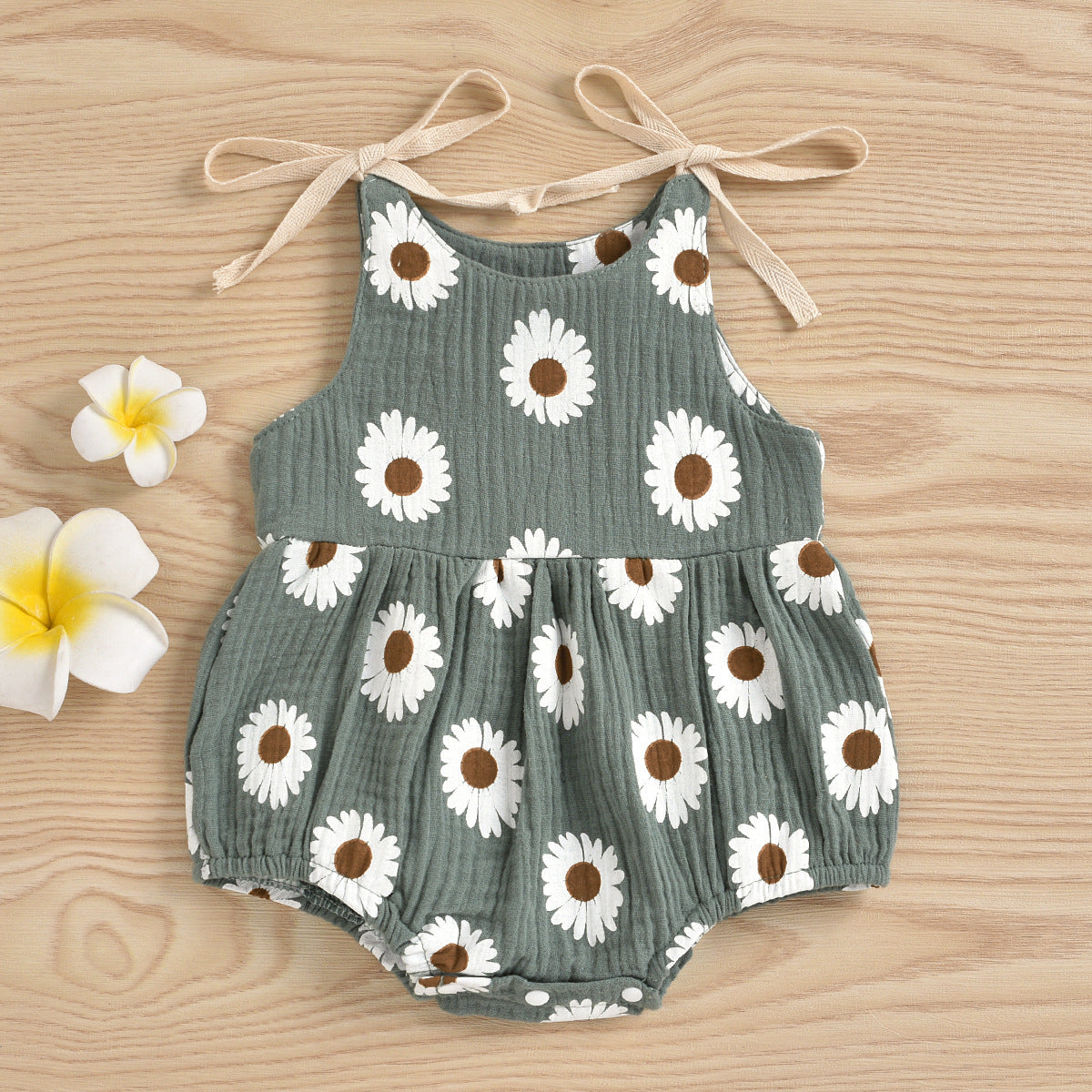 Baby Chrysanthemum Sling Romper