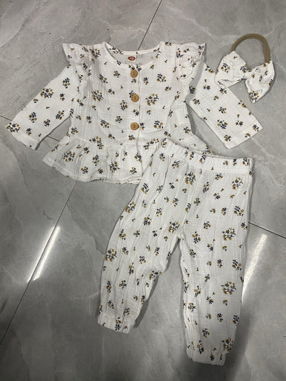 High Cotton Double-layer Cotton Long-sleeve Suit Home Wear