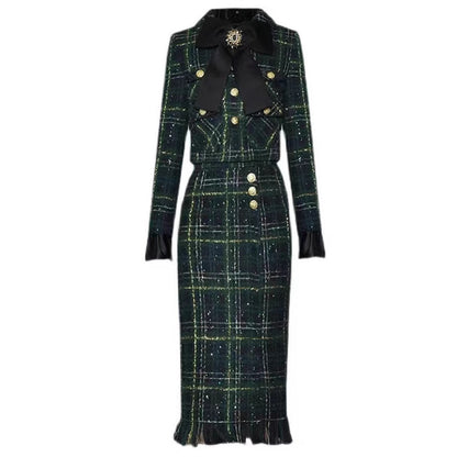 Autumn And Winter New Single-breasted Two-piece Suit