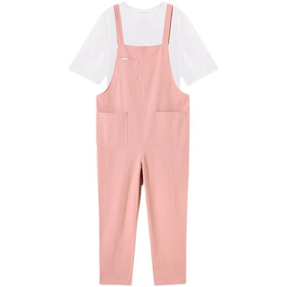 Bib Casual Outing Fashion Western Maternity Suit