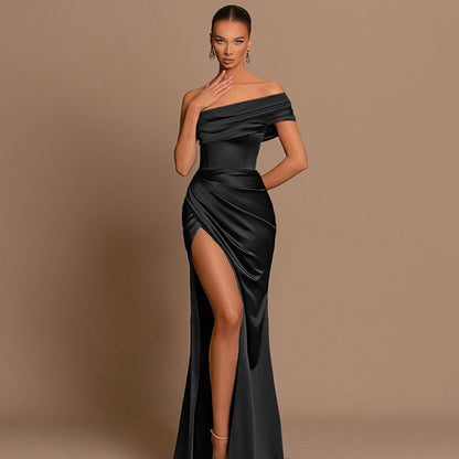 Socialite Style Elegant Women's Split Dress