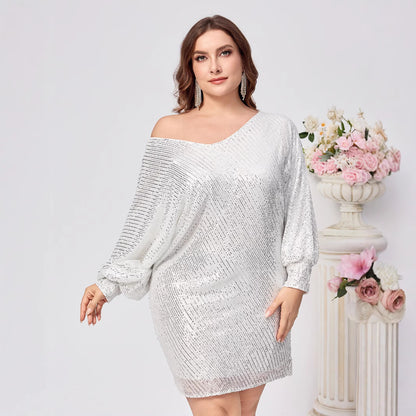 Party Dress European And American Off-the-shoulder Dress
