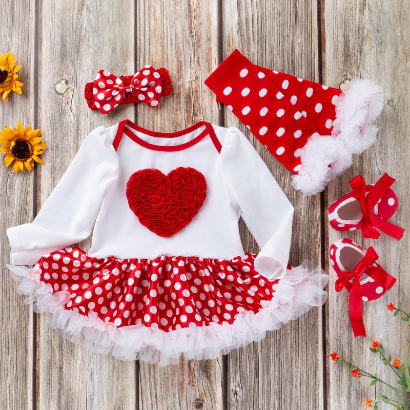 European and American baby holiday suit