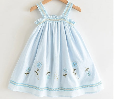 Girls' cute doll suspender skirt