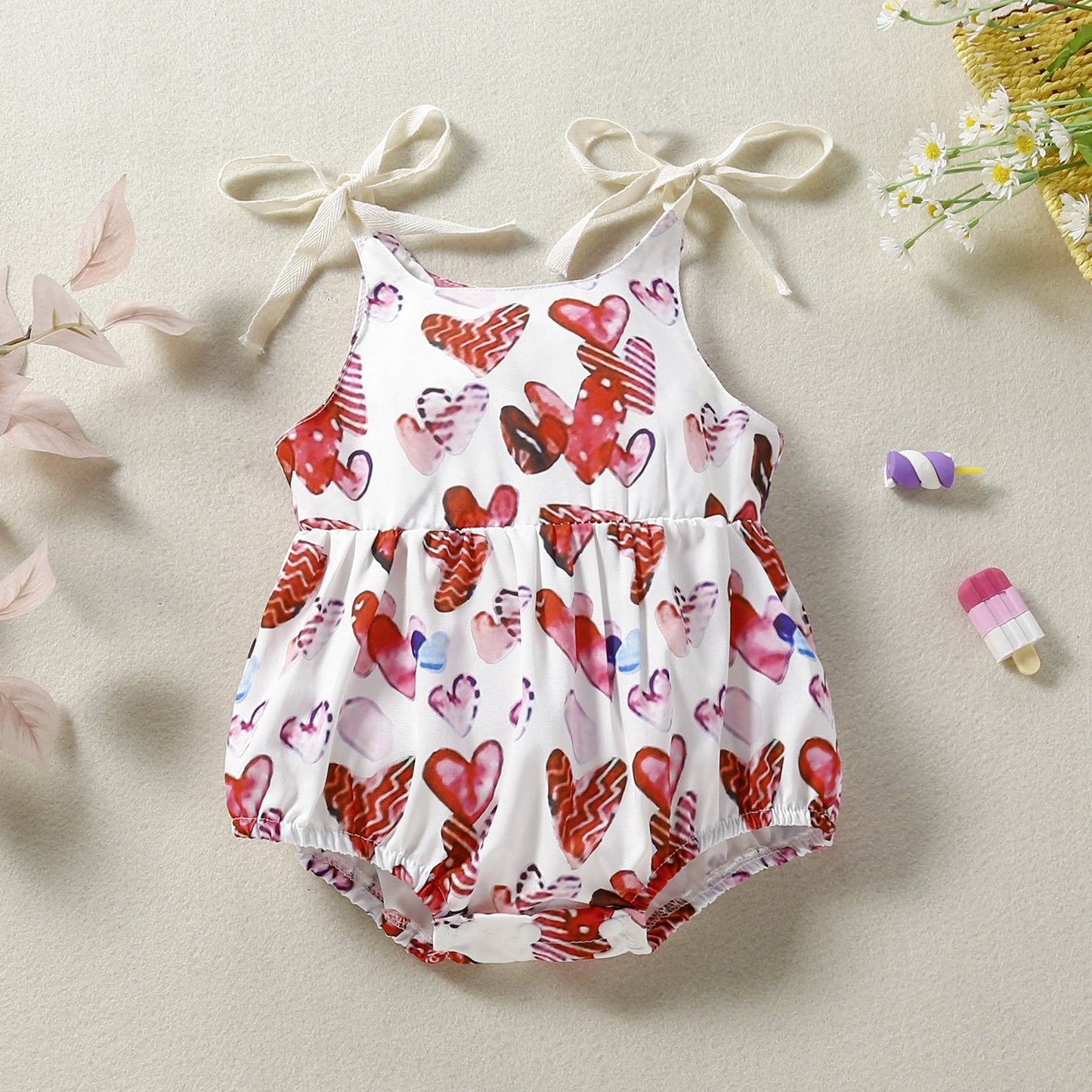 Baby Girl's Red Love Printing Sling