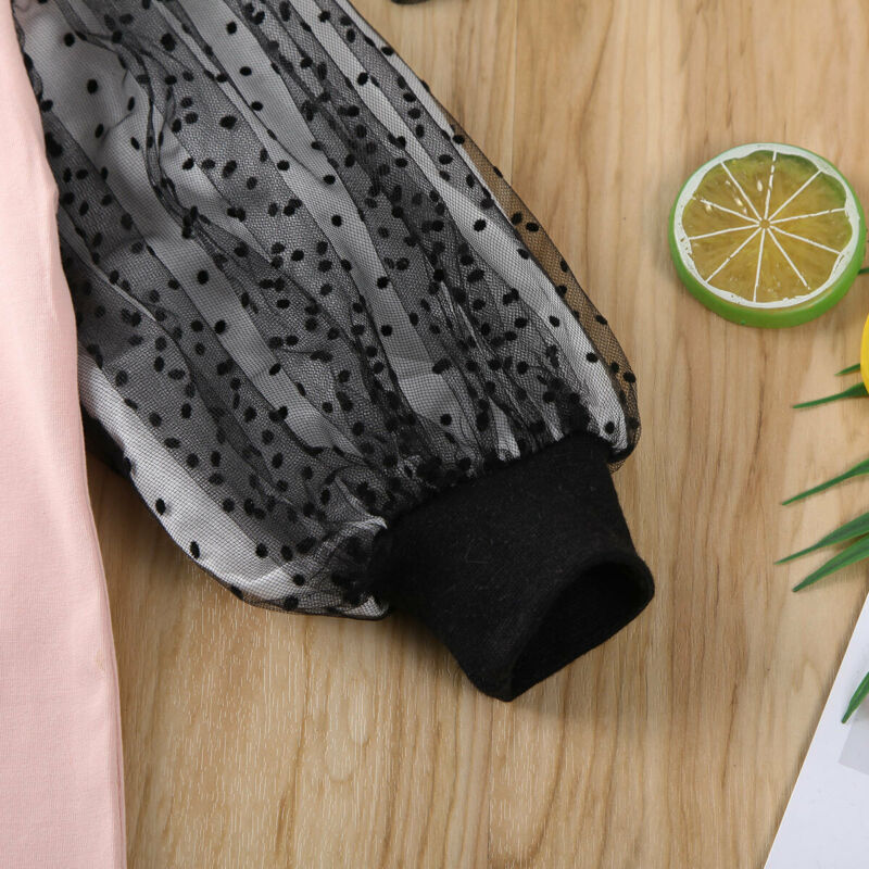 Girls' bubble sleeve top and Shorts Set