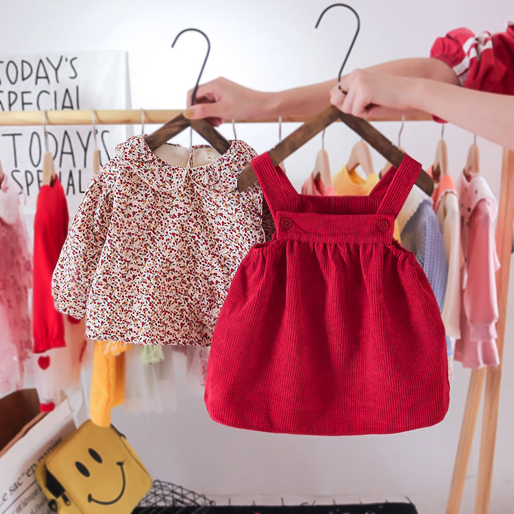 Winter clothes plus velvet padded princess dress