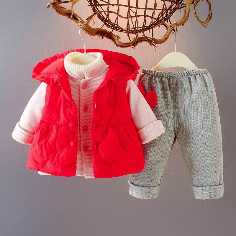 Three-piece Western-style sweater vest