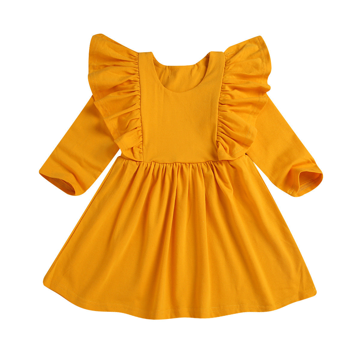 Girls lace long sleeve dress princess dress