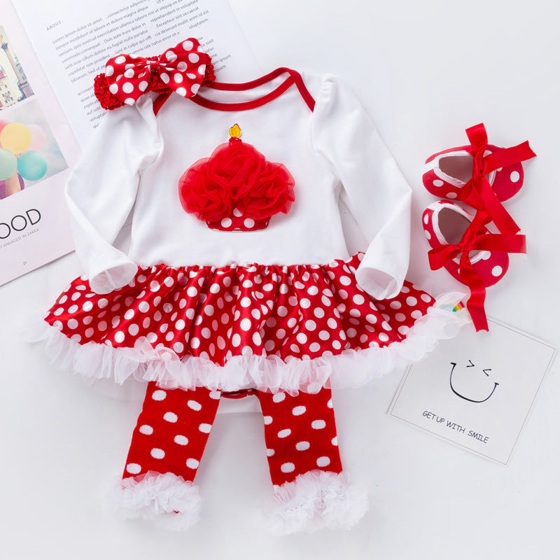European and American baby holiday suit