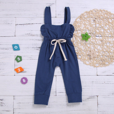 Back Button Harness Harness Long Jumpsuit