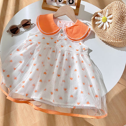 Shawl Trendy Thin Gauze Skirt Princess Cotton Cake Dress