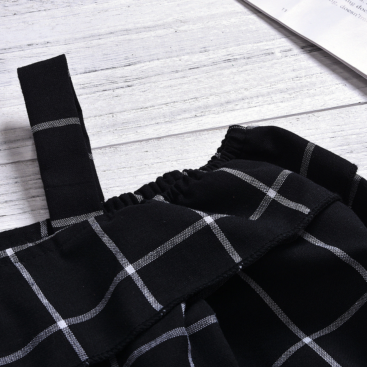 Sling Plain Cardigan Jumpsuit Princess Dress In Two Colors