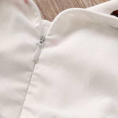 Floral Embroidered Skirt With Small Flowers