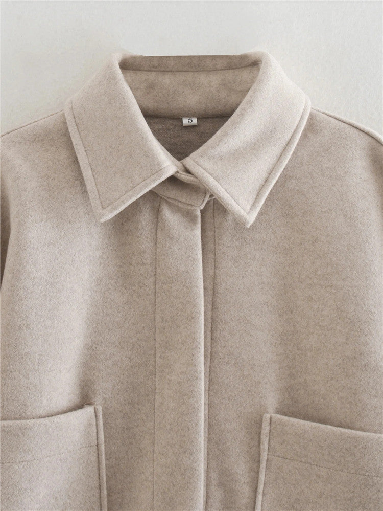 Woolen Coat Autumn And winter New Women's Style Thin And Thick Coat