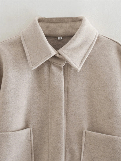 Woolen Coat Autumn And winter New Women's Style Thin And Thick Coat