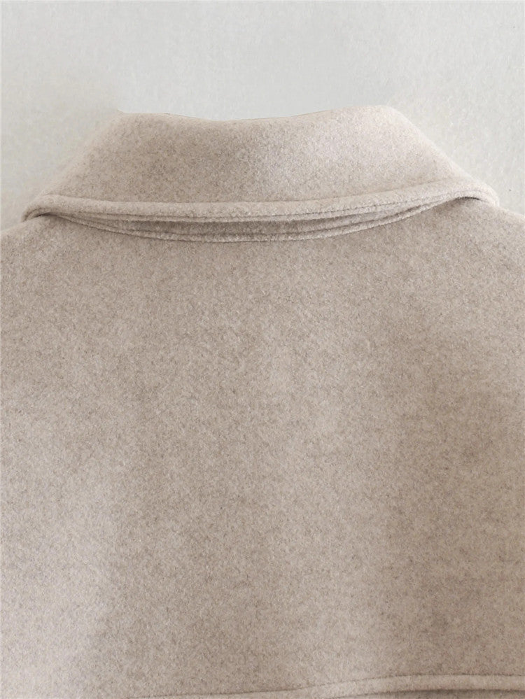 Woolen Coat Autumn And winter New Women's Style Thin And Thick Coat