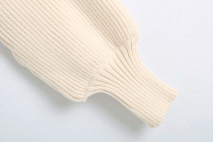 Arm High Collar Turtleneck Warmer Sweater