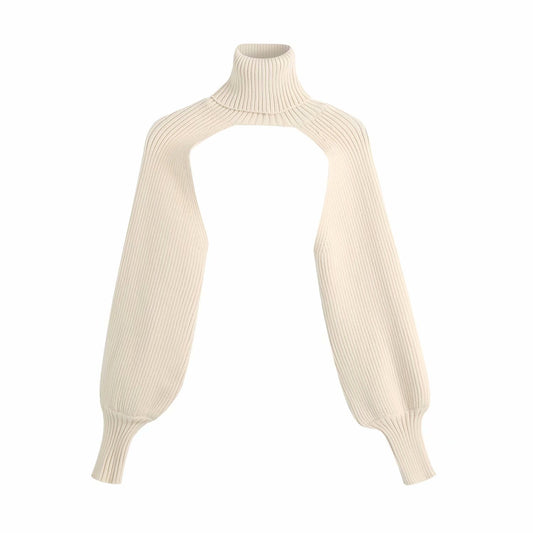 Arm High Collar Turtleneck Warmer Sweater