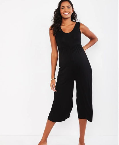 AliExpress Hot Sale Fashion Casual Maternity One-piece Wide Leg Pants Cropped Pants Maternity Wear