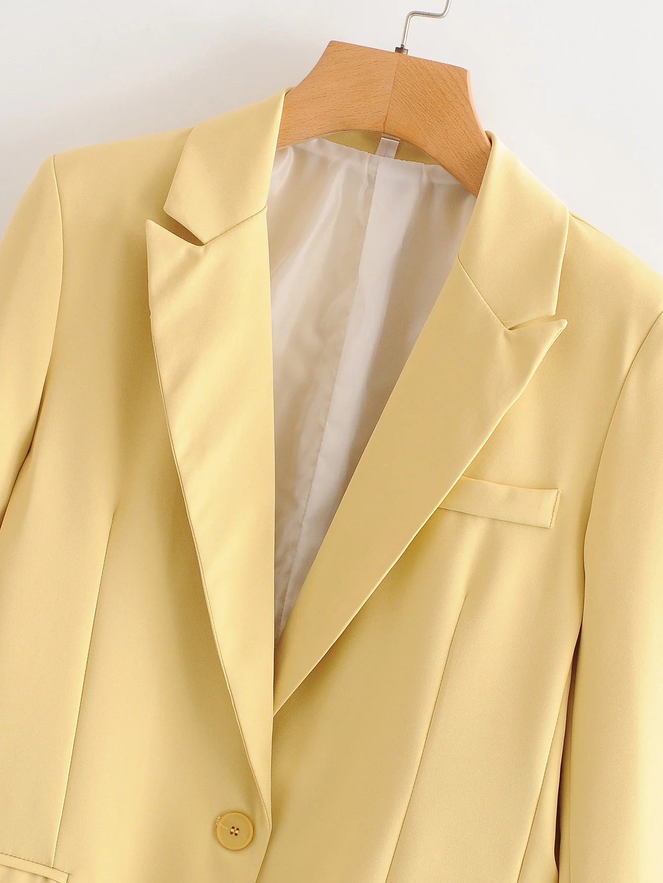 Spring Large Version Loose And Thin Mid-Length Candy Color Suit Jacket High Waist Thin Slacks Suit Women