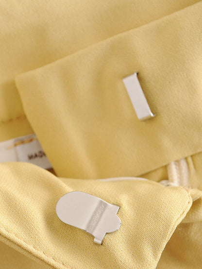 Spring Large Version Loose And Thin Mid-Length Candy Color Suit Jacket High Waist Thin Slacks Suit Women