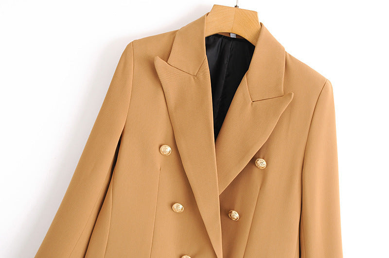 All-Match Slimming Loose Casual Double-Breasted Blazer Suit