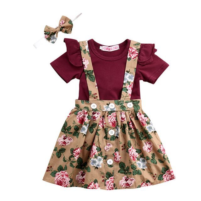 European And American Bowknot Girls Dress